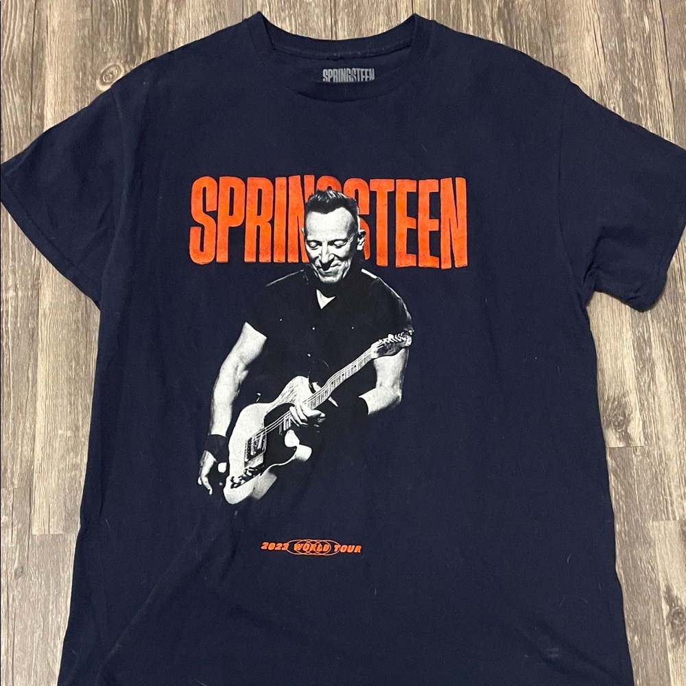 Springsteen Navy Graphic Tee